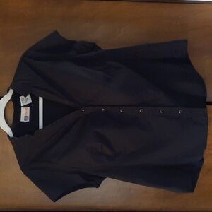 Gently worn faded Glory womans 16W black casual blouse.